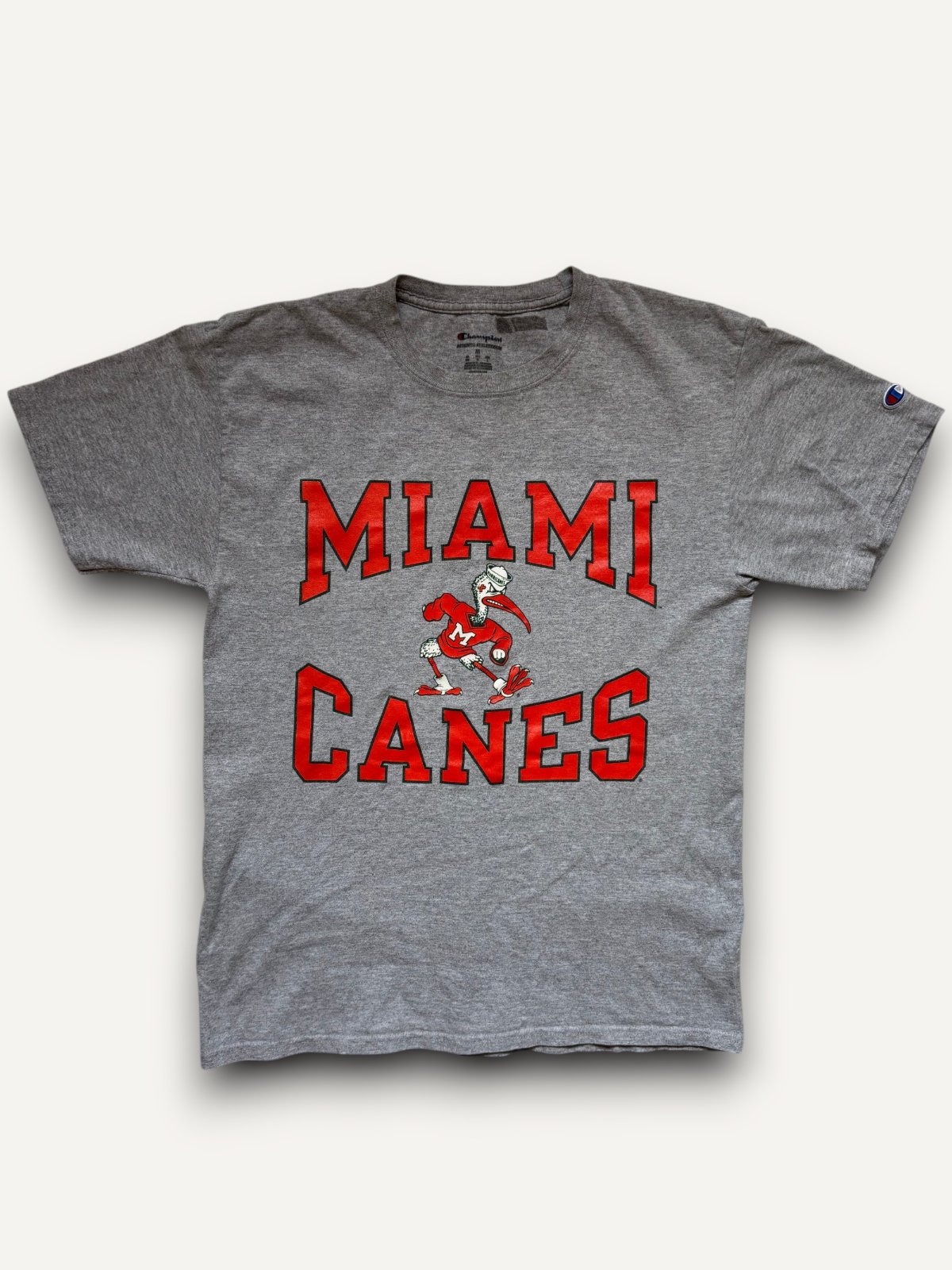 Champion x Miami Canes Grey T-Shirt
