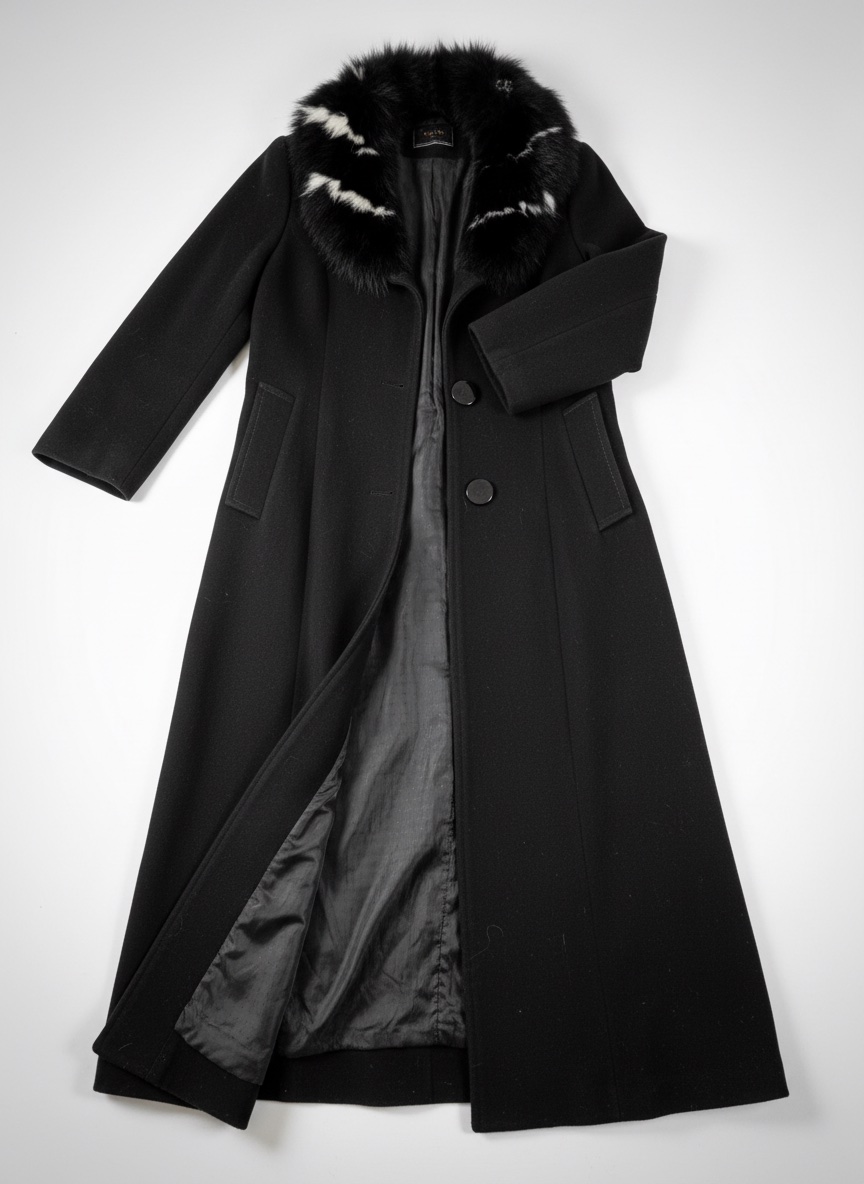 Un somptueux manteau long en cachemire de haute qualité