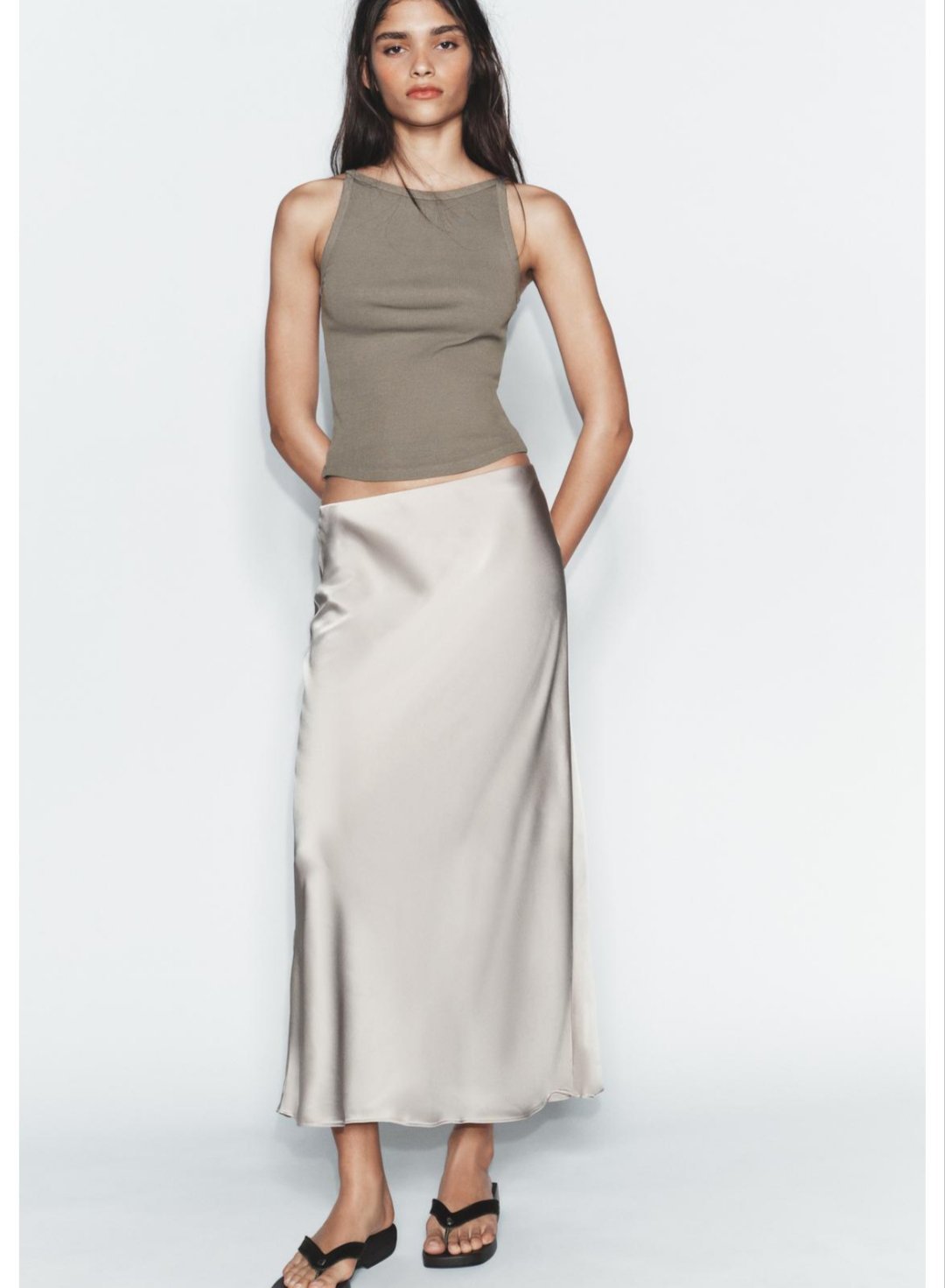 Jupe satin 
