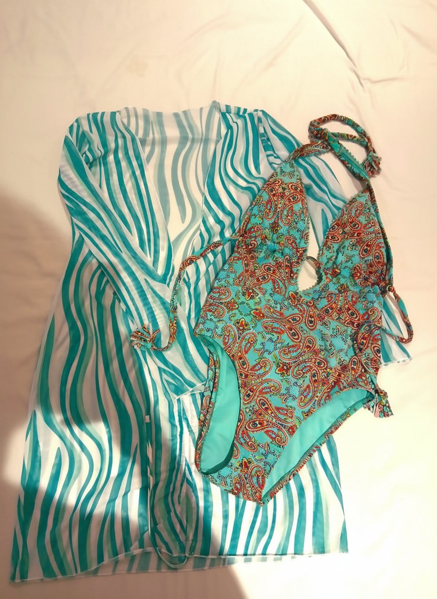 Maillot avec sa robe de place