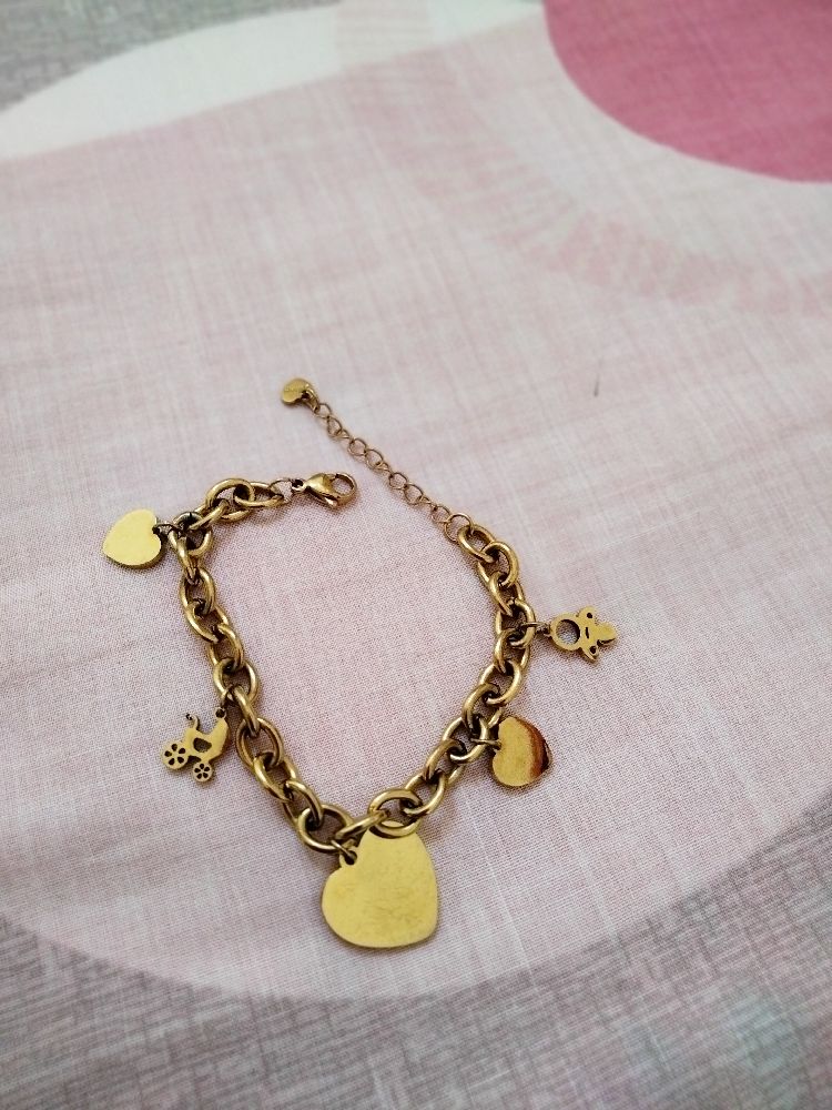 Bracelet doré acier inoxydable 