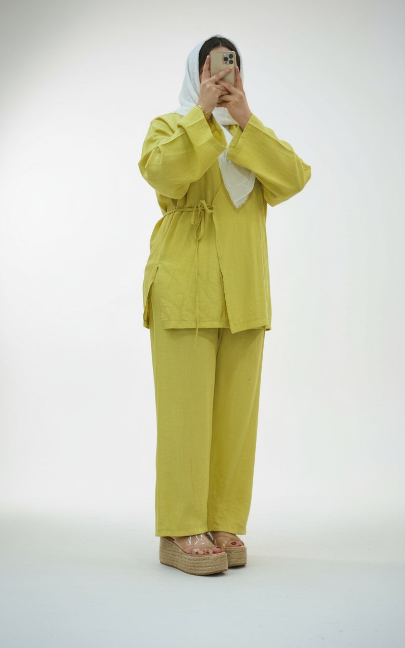 Ensemble pantalon avec kimono 