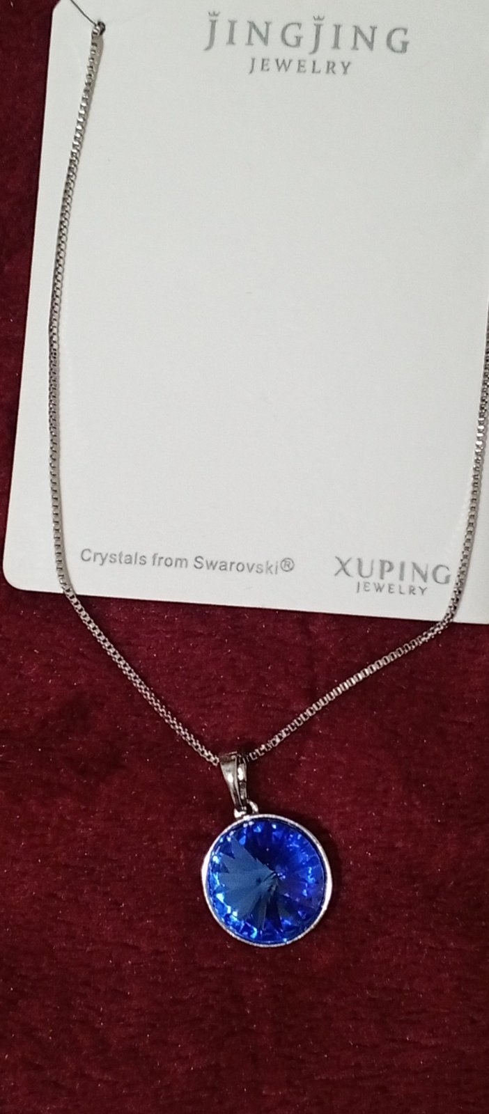 Collier crystal bleu from Swarovski 