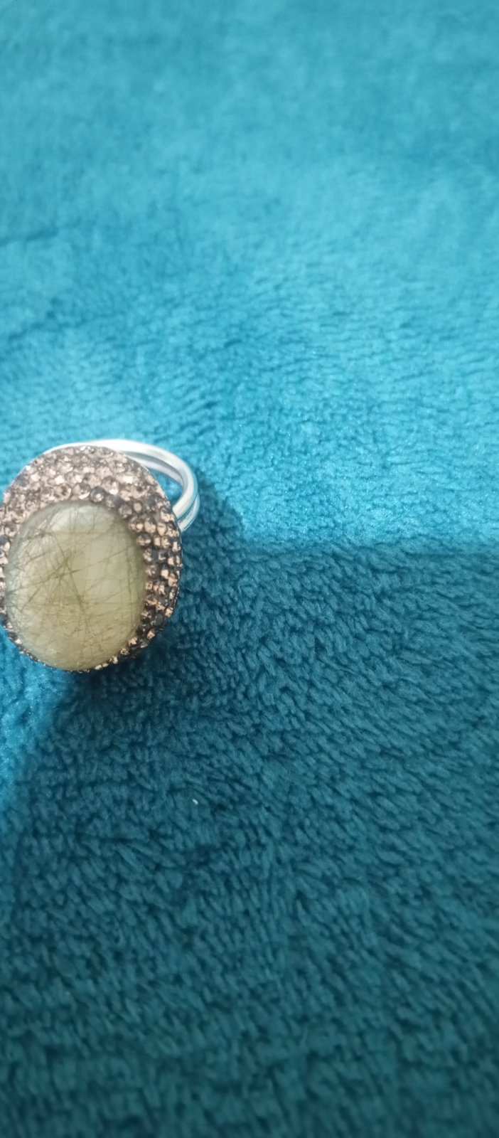 Bague argent avec pierre Citrine 
