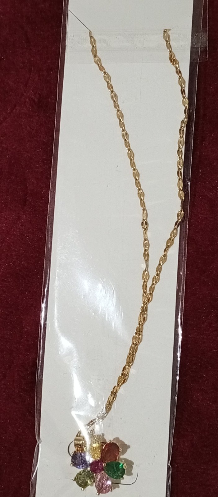 Collier warda multicolore