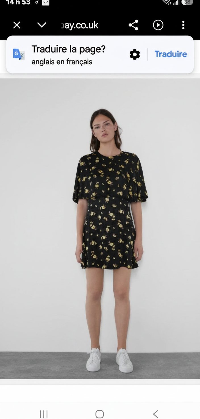 Robe Zara taille S 🖤💛