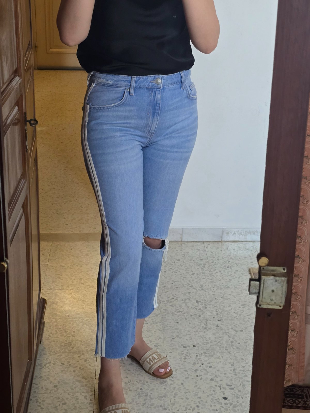 Pantalon Jean bershka taille L 