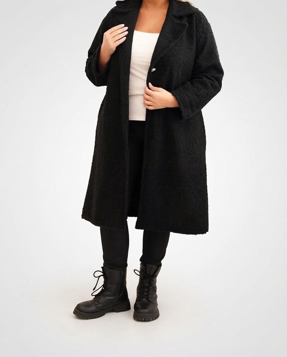 Manteau noir 3alloucha