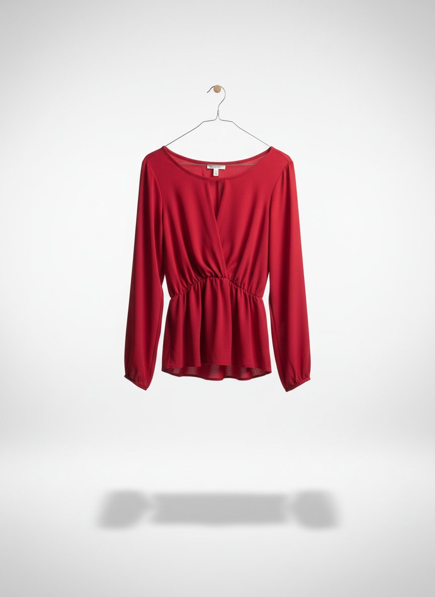 Chemise rouge bordeaux 