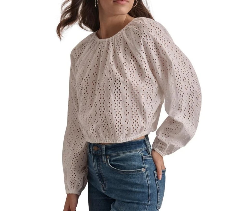 DKNY⭐🌟⭐ Broderie anglaise ⭐ taille unique passe SmL