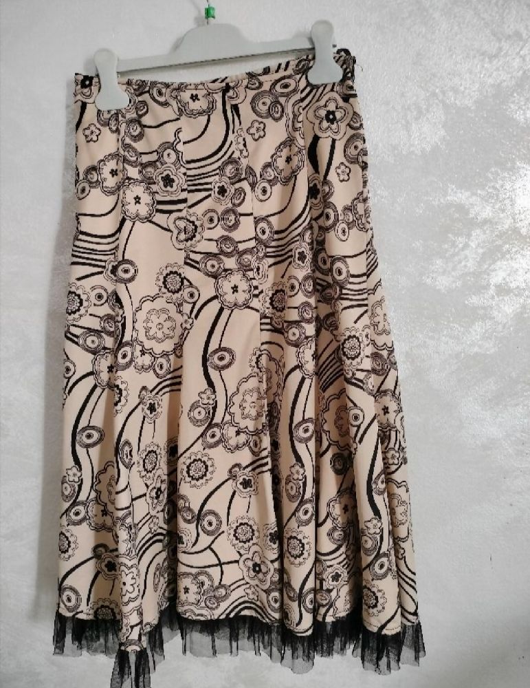JUPE Midi 💫S/M  tissue nacrée mi satiné 