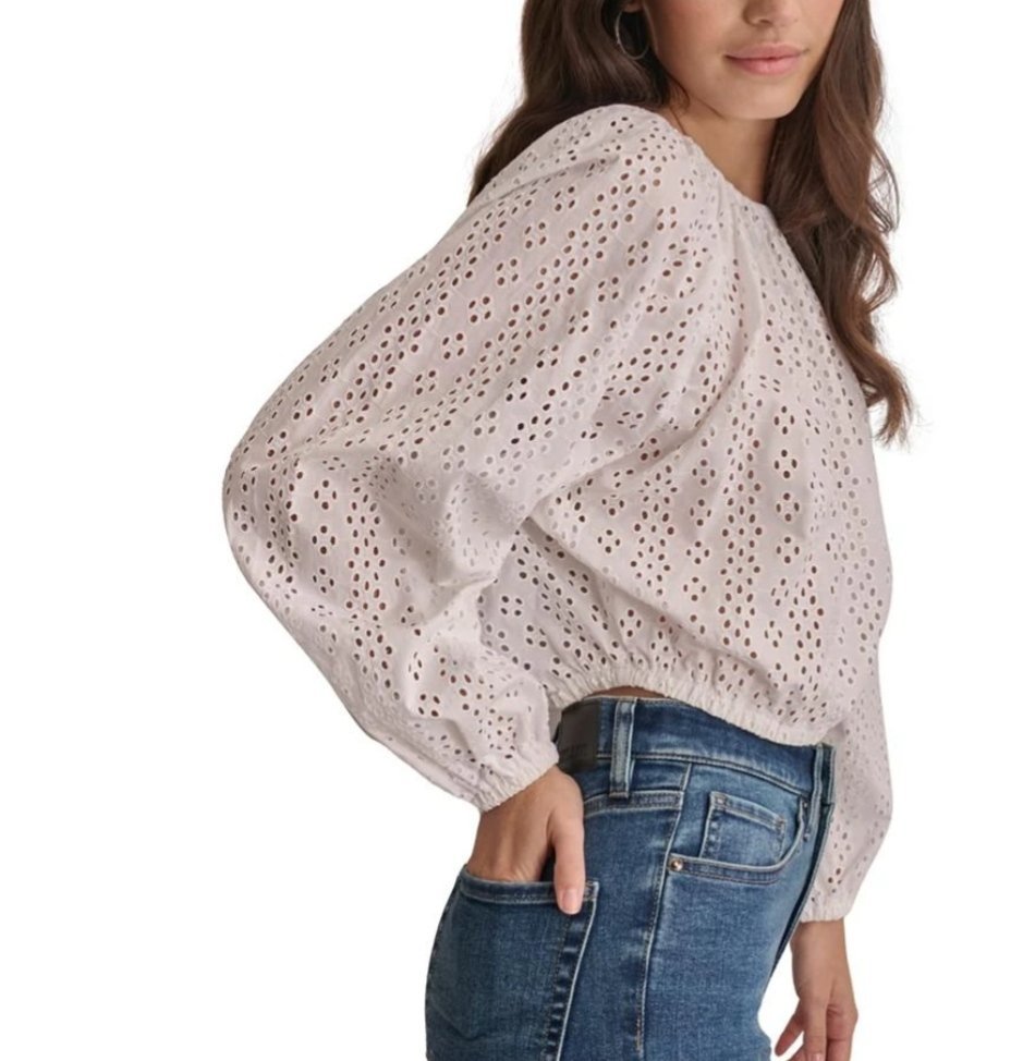 DKNY ⭐ Broderie anglaise ⭐ taille unique passe SmL