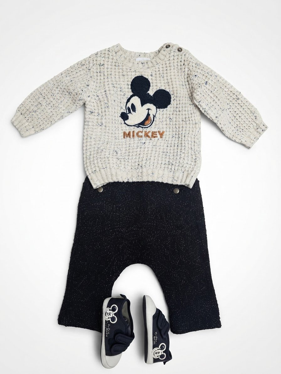 Tenue Kiabi motif Mickey Mouse