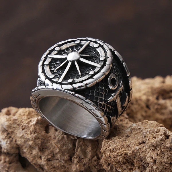 Bague / ring titanium steel