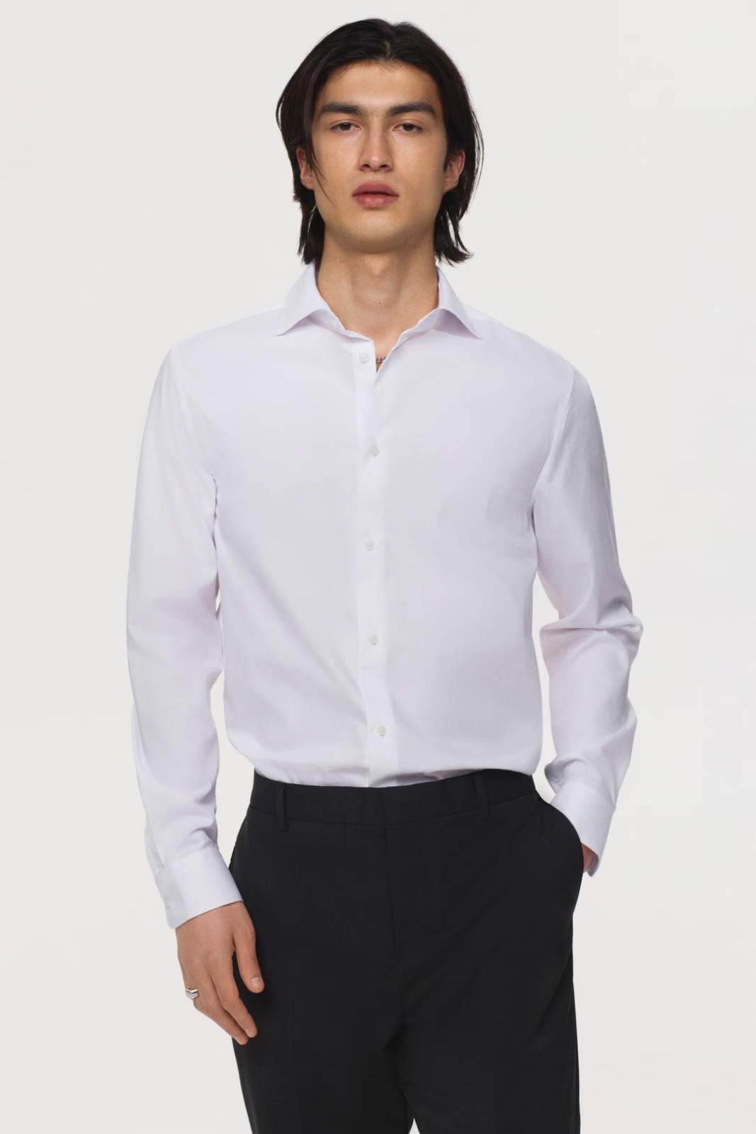 Chemise blanc classe / white button-up shirt