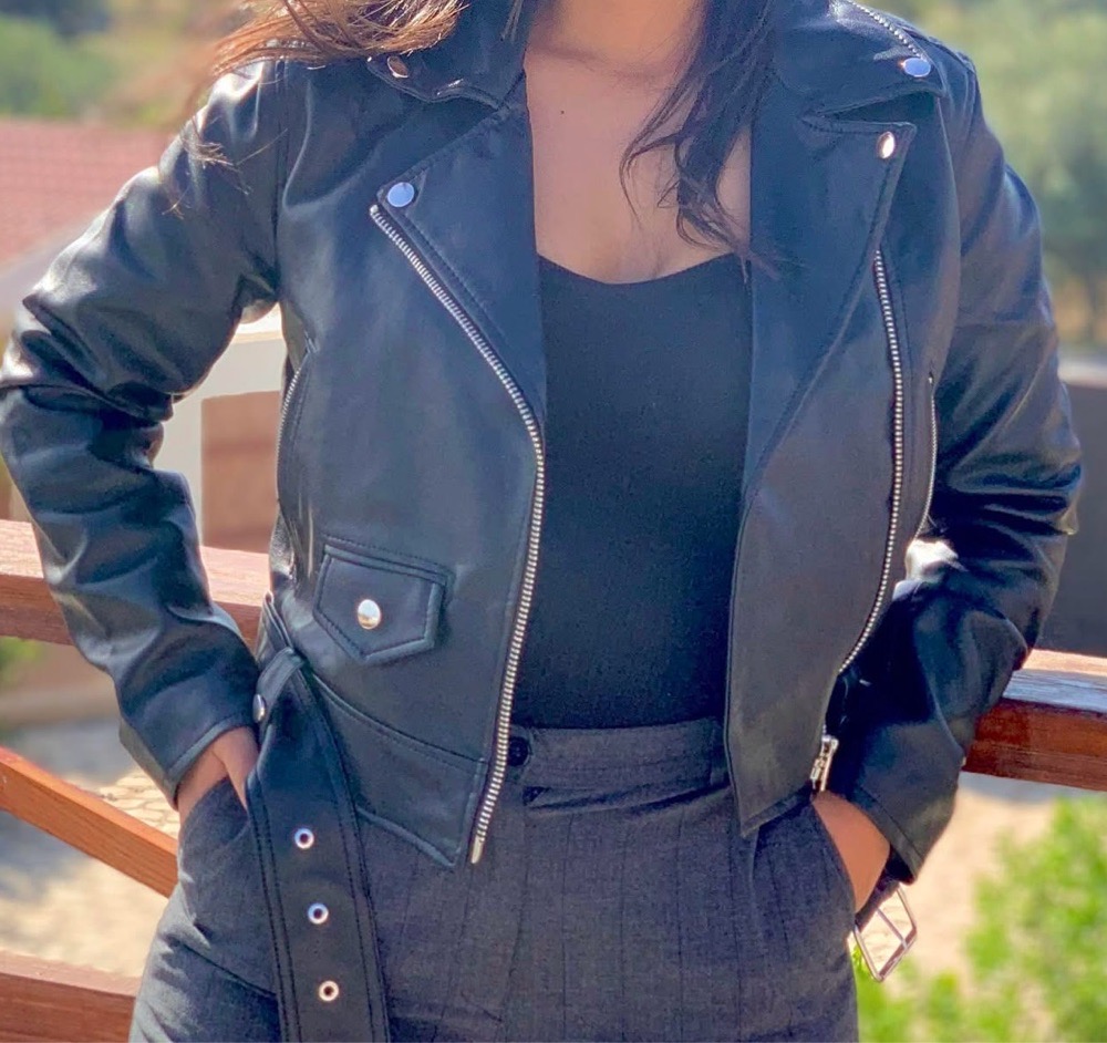 Veste cuir bershka