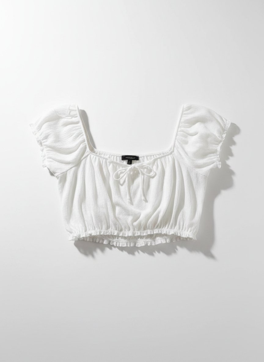 Top crop blanc