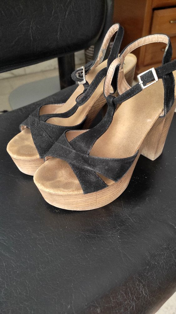 Talons sandales noires 