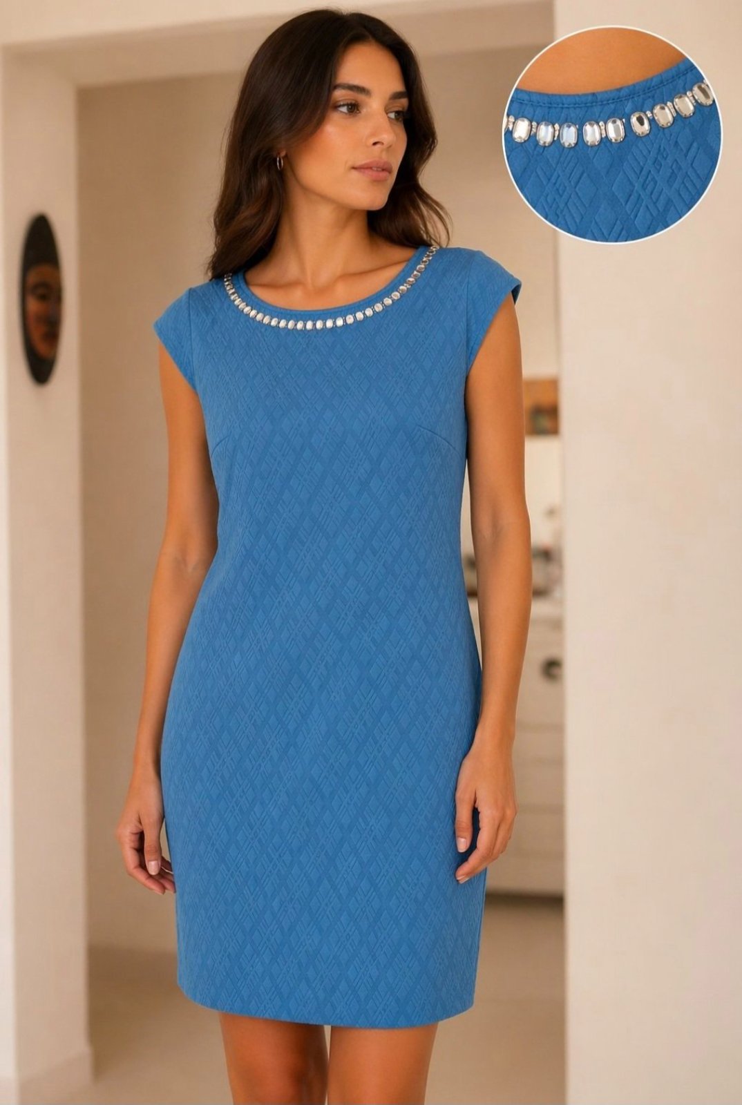 Robe bleu élégante