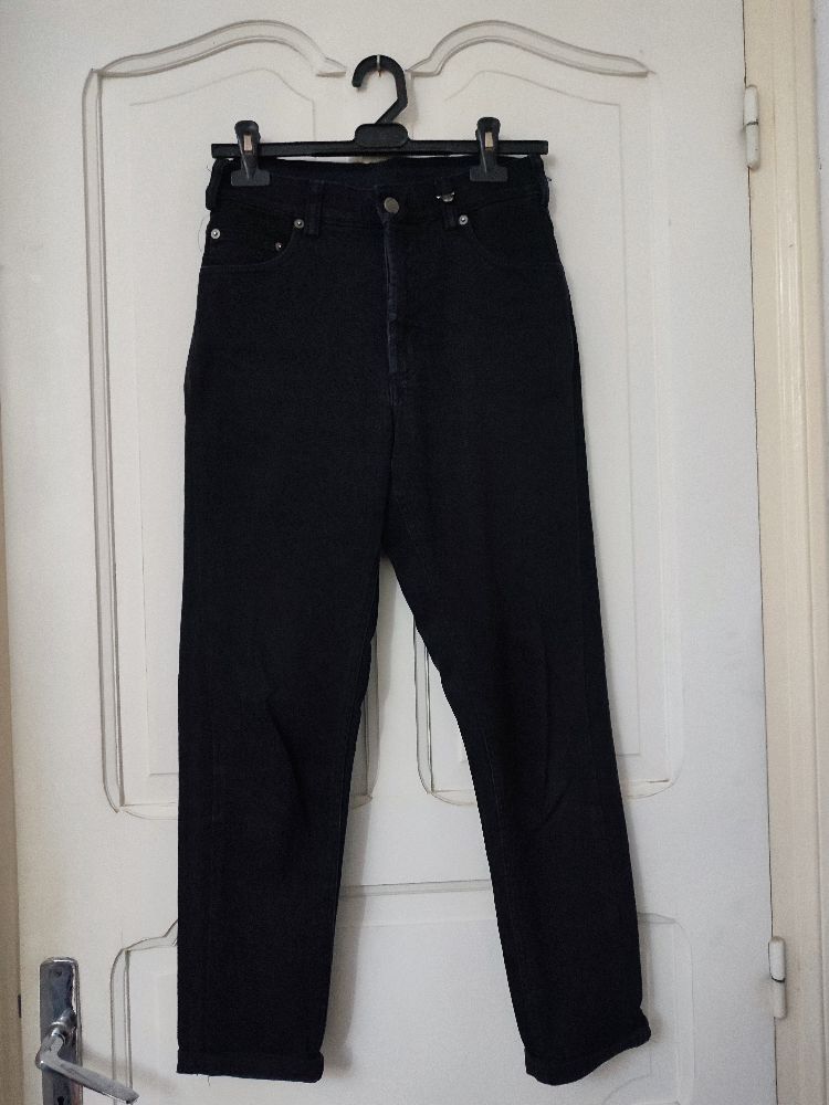 Pantalon mom jeans noir 