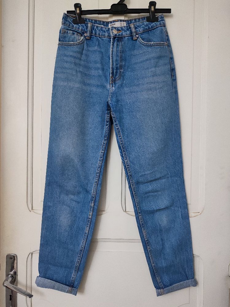 Mom jeans bleu 