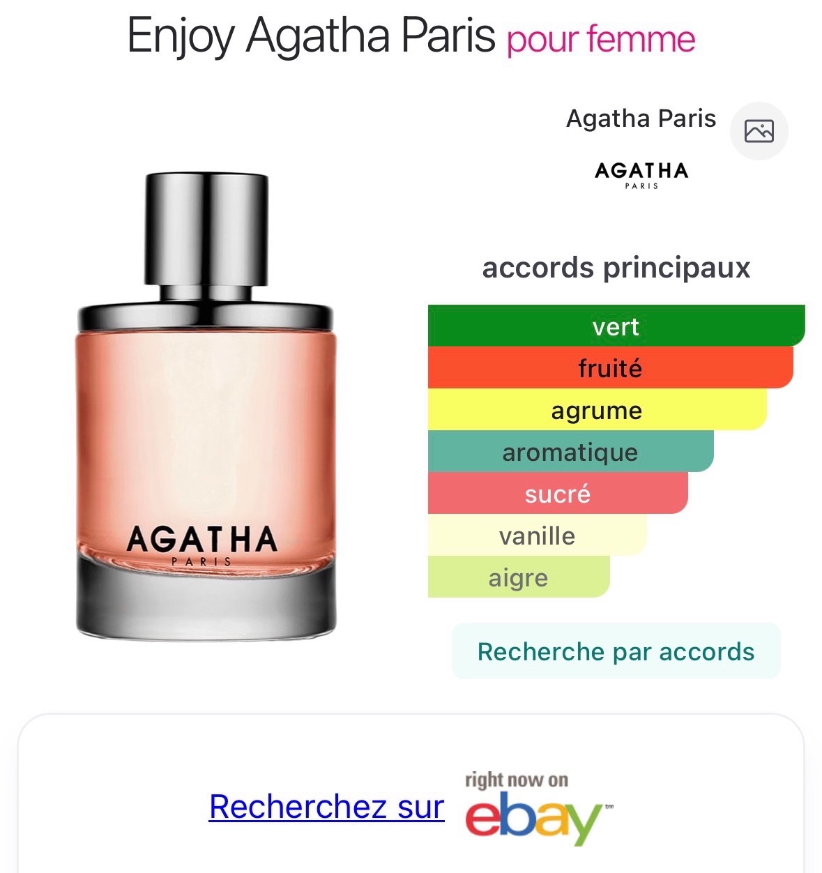 Parfum AGATHA ENJOY