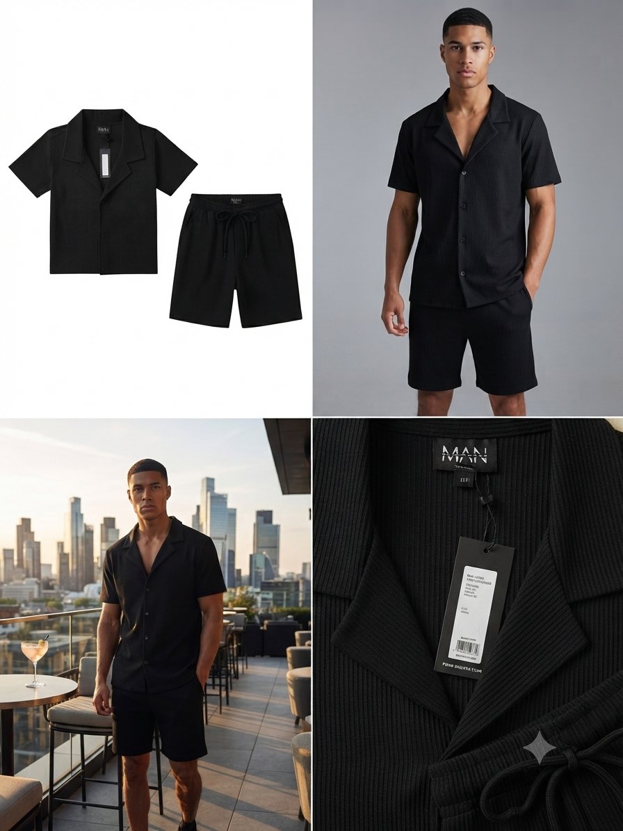 Set homme - Marque MAN - Chemise + Short