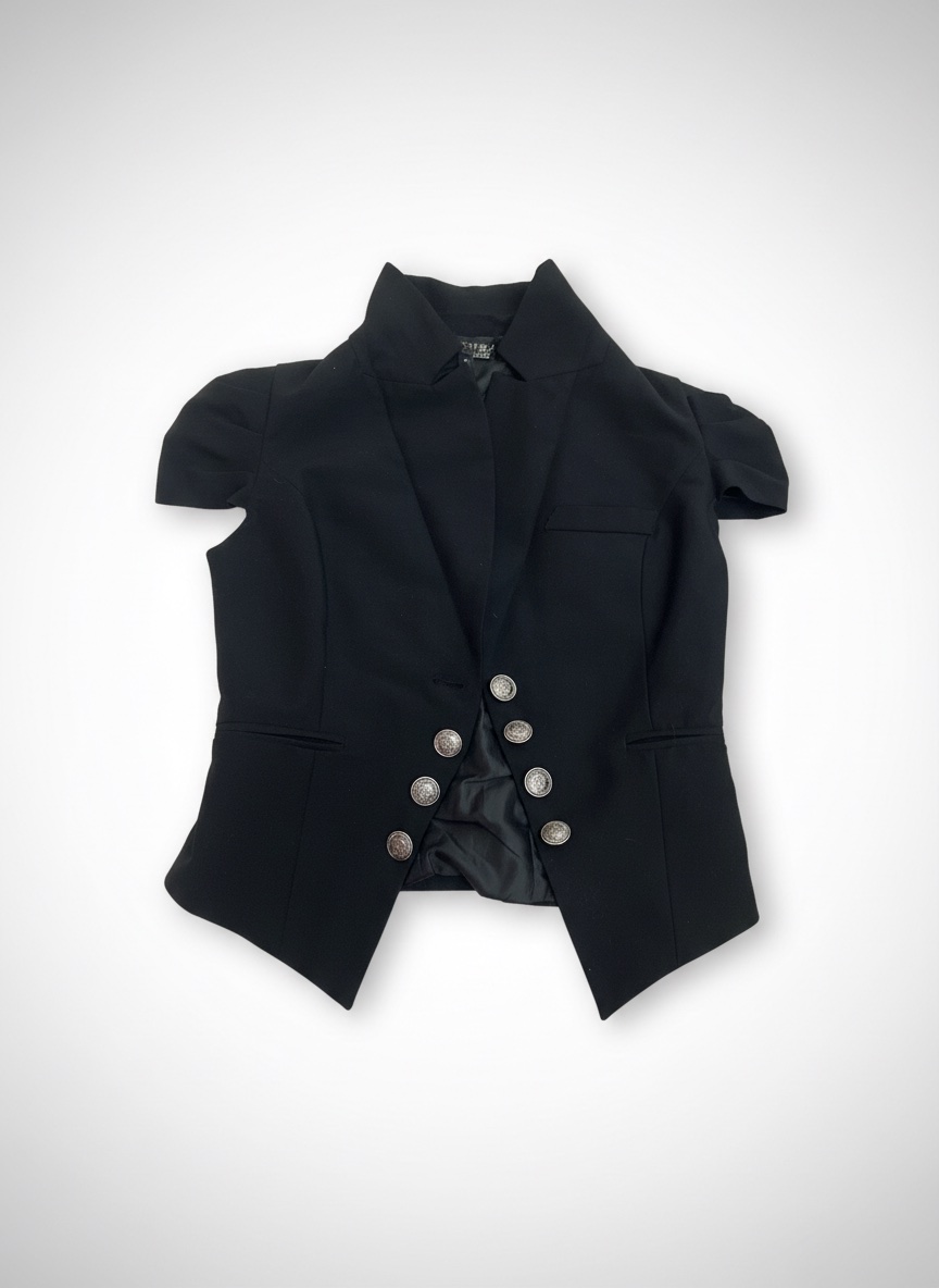 Veste tailleur cropped (style moderne, coupé au-dessus de la taille)