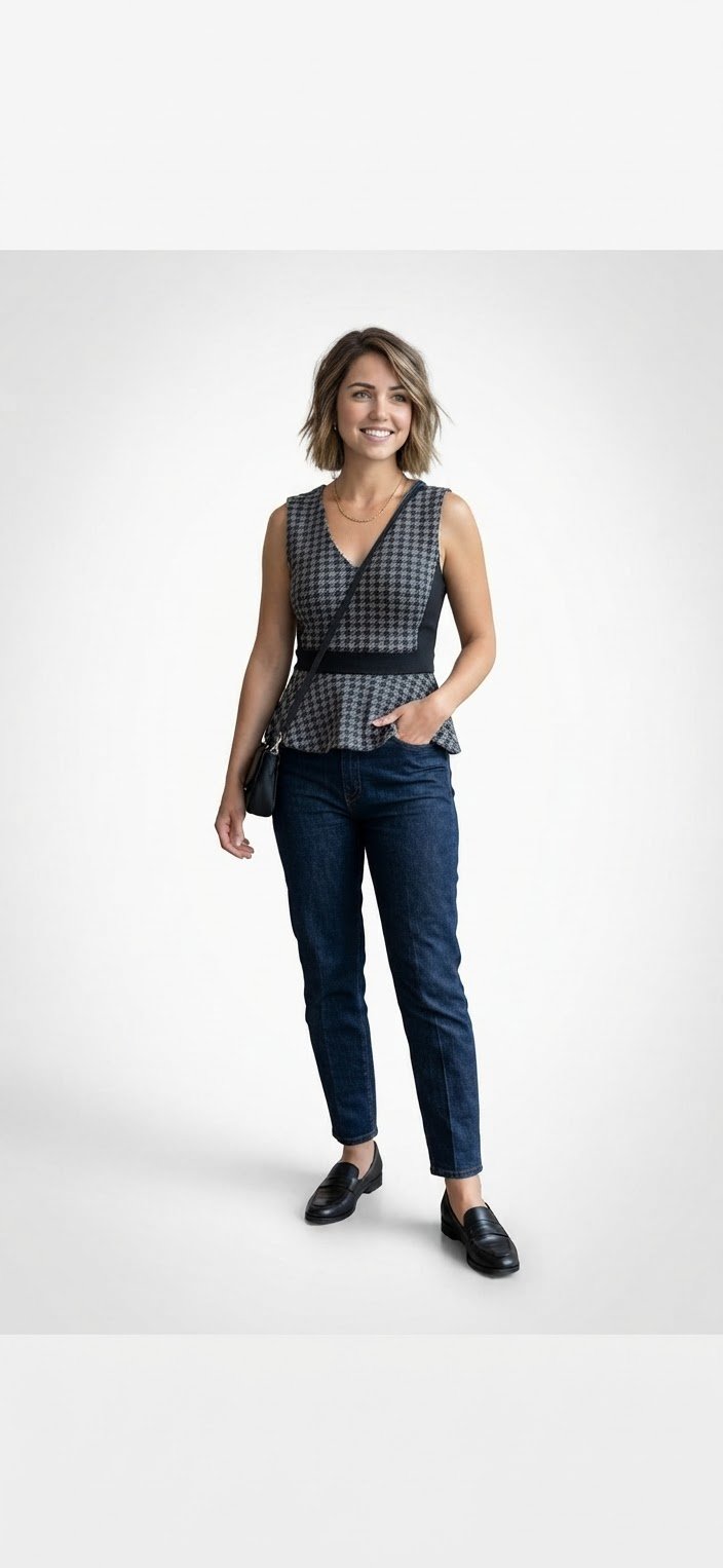 T-shirt noir et gris 