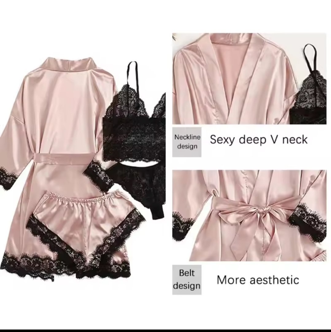 Ensemble lingerie 4 pièces 