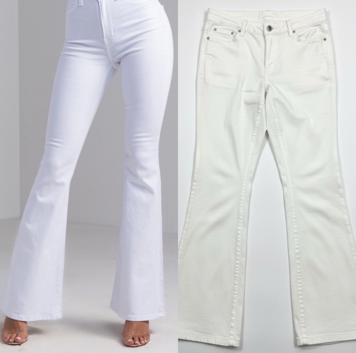 Flair white jeans
