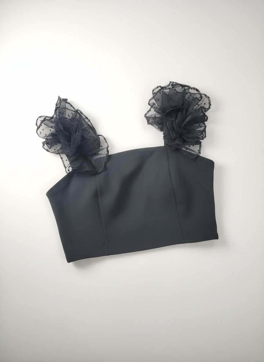 Crop top noir 