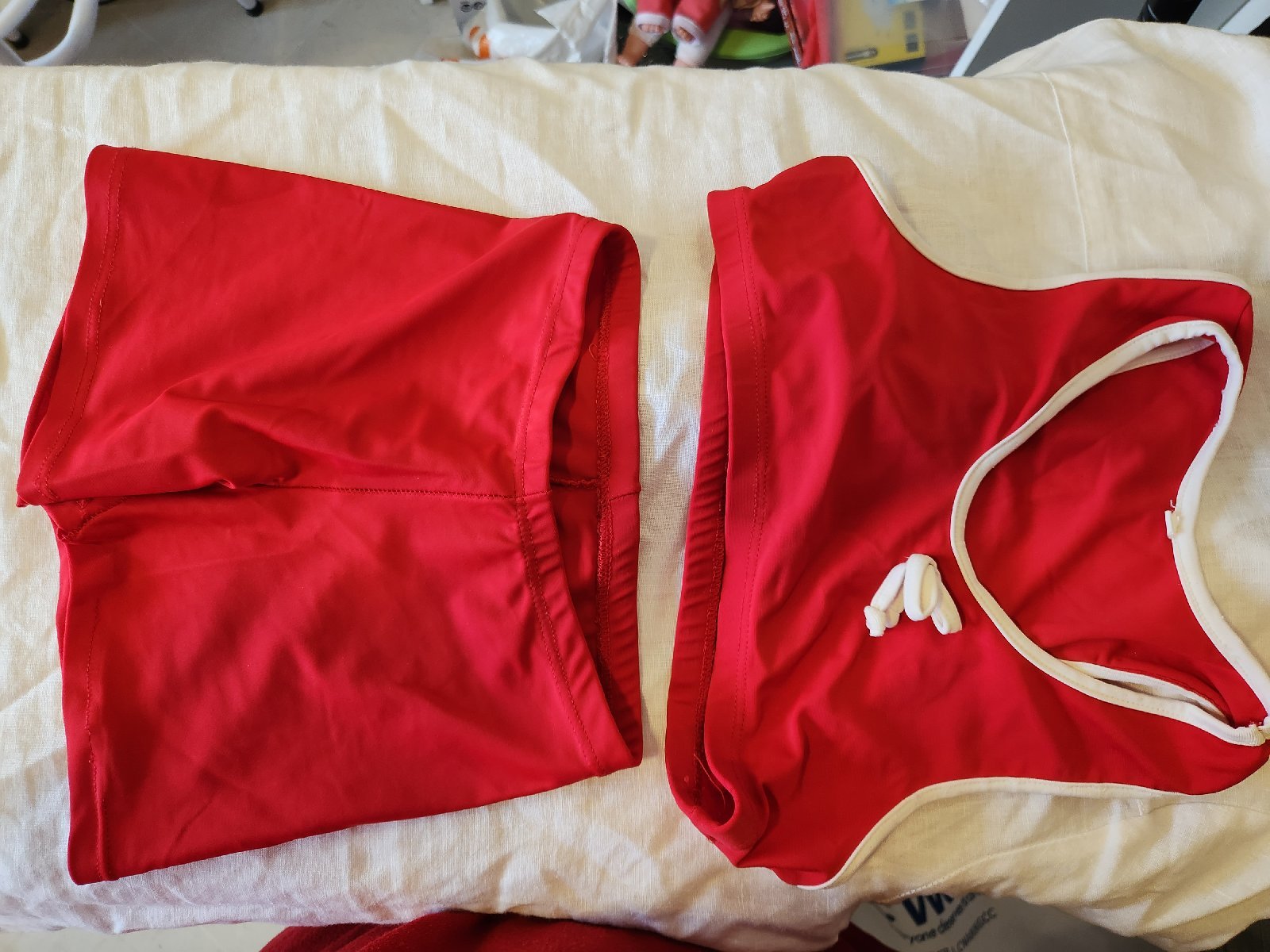 Bikini rouge fillette 12 ans