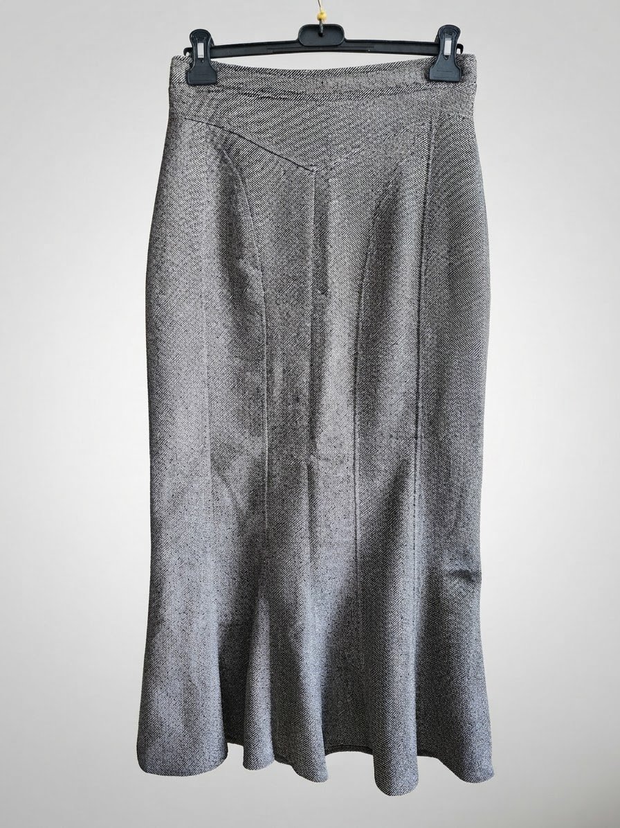 Jupe d'hiver marron moucheté taille 40