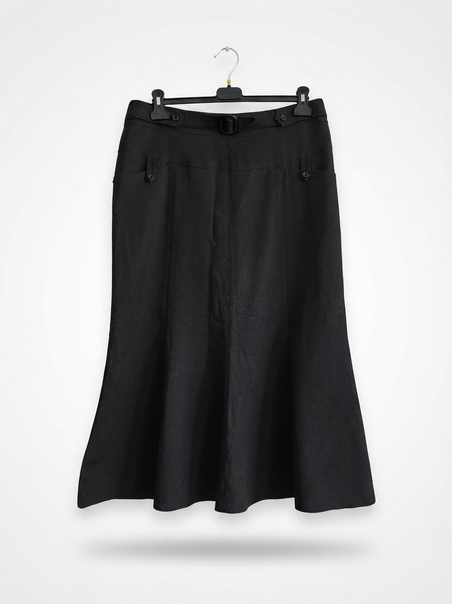 Jupe longue noire de la marque française Lorena Paris taille 46