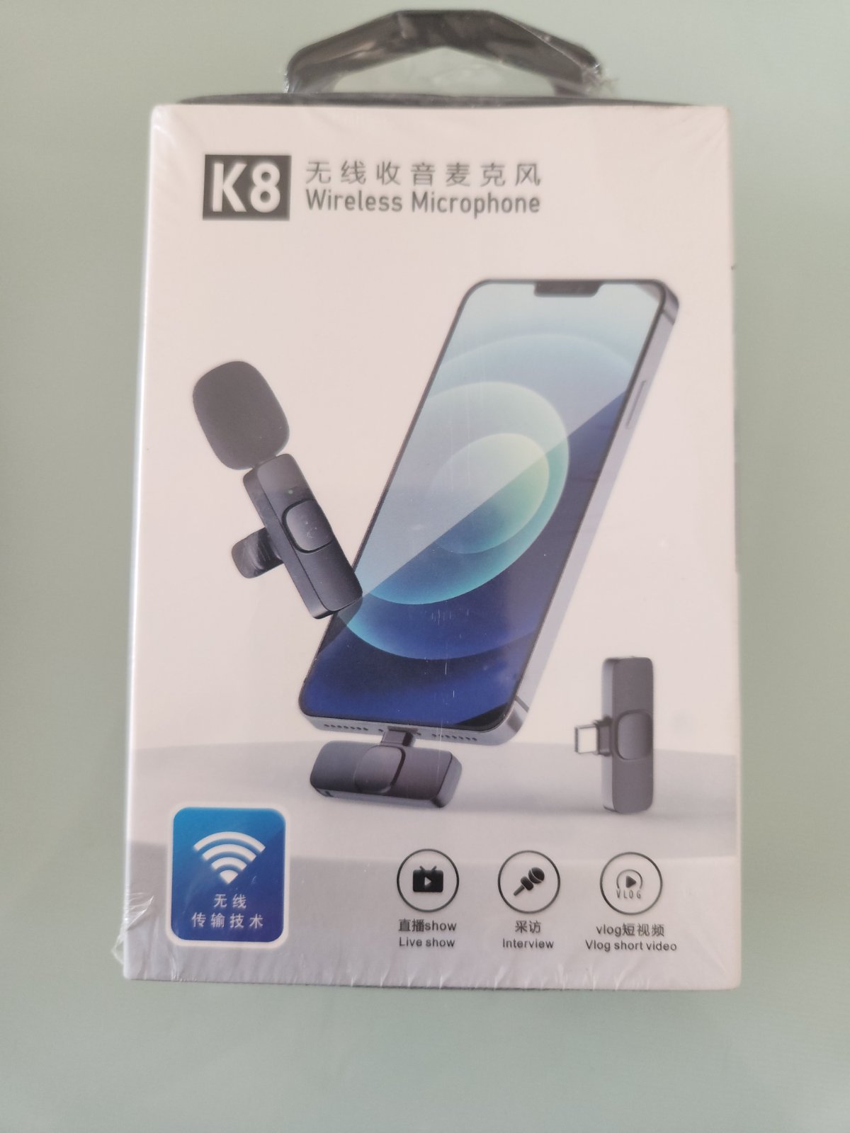 Microphone sans fil pour creation de vidéos neuf emballé 