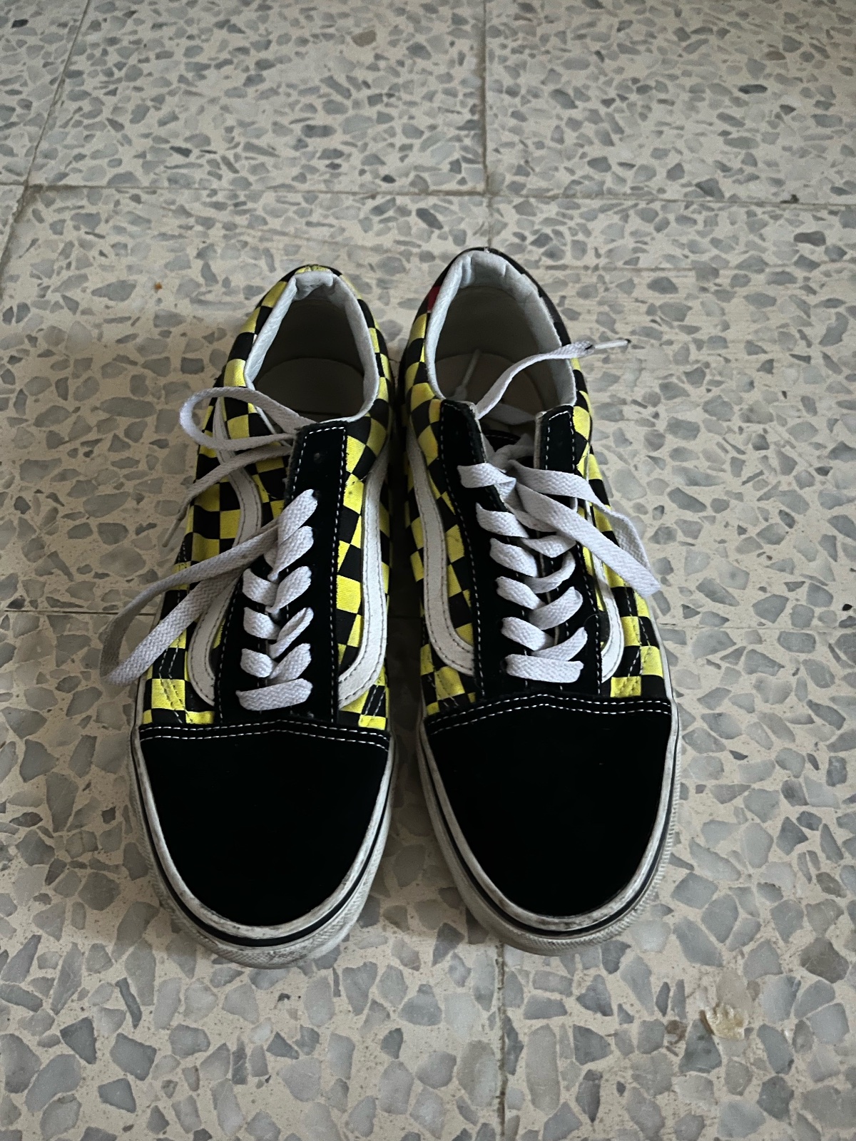 Vans Old Skool (Black/Yellow Checkerboard)
