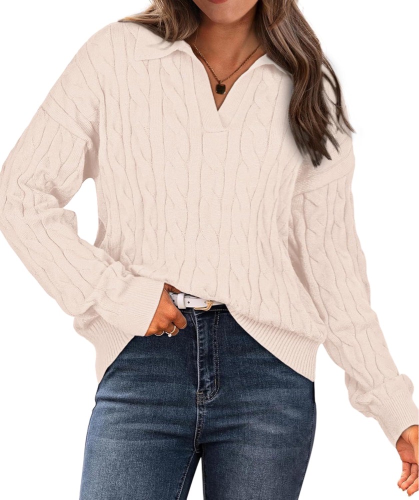 Pull tressé