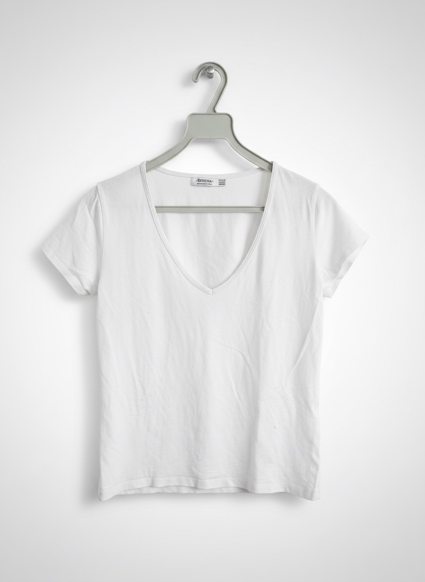 T-shirt blanc de chez Bershka