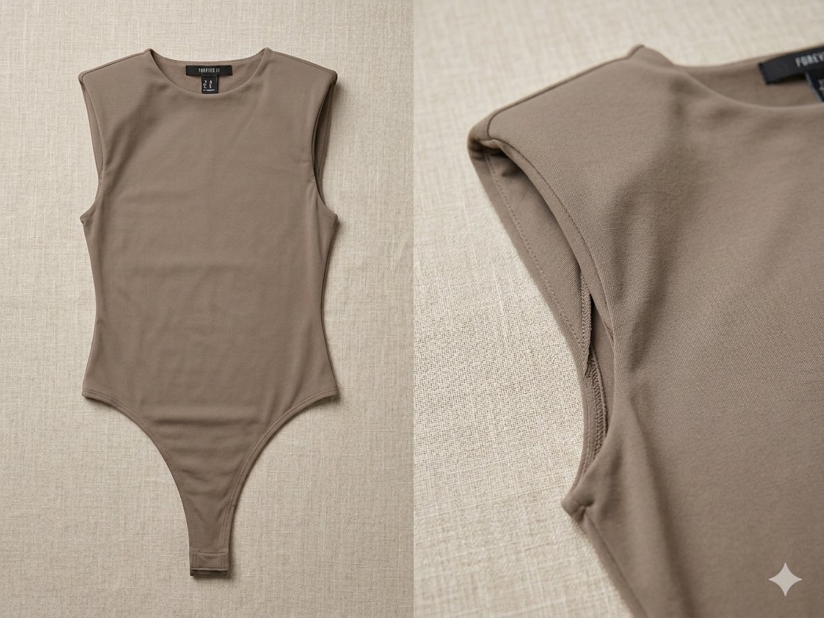 Bodysuit with padded shoulders forever taille S 
