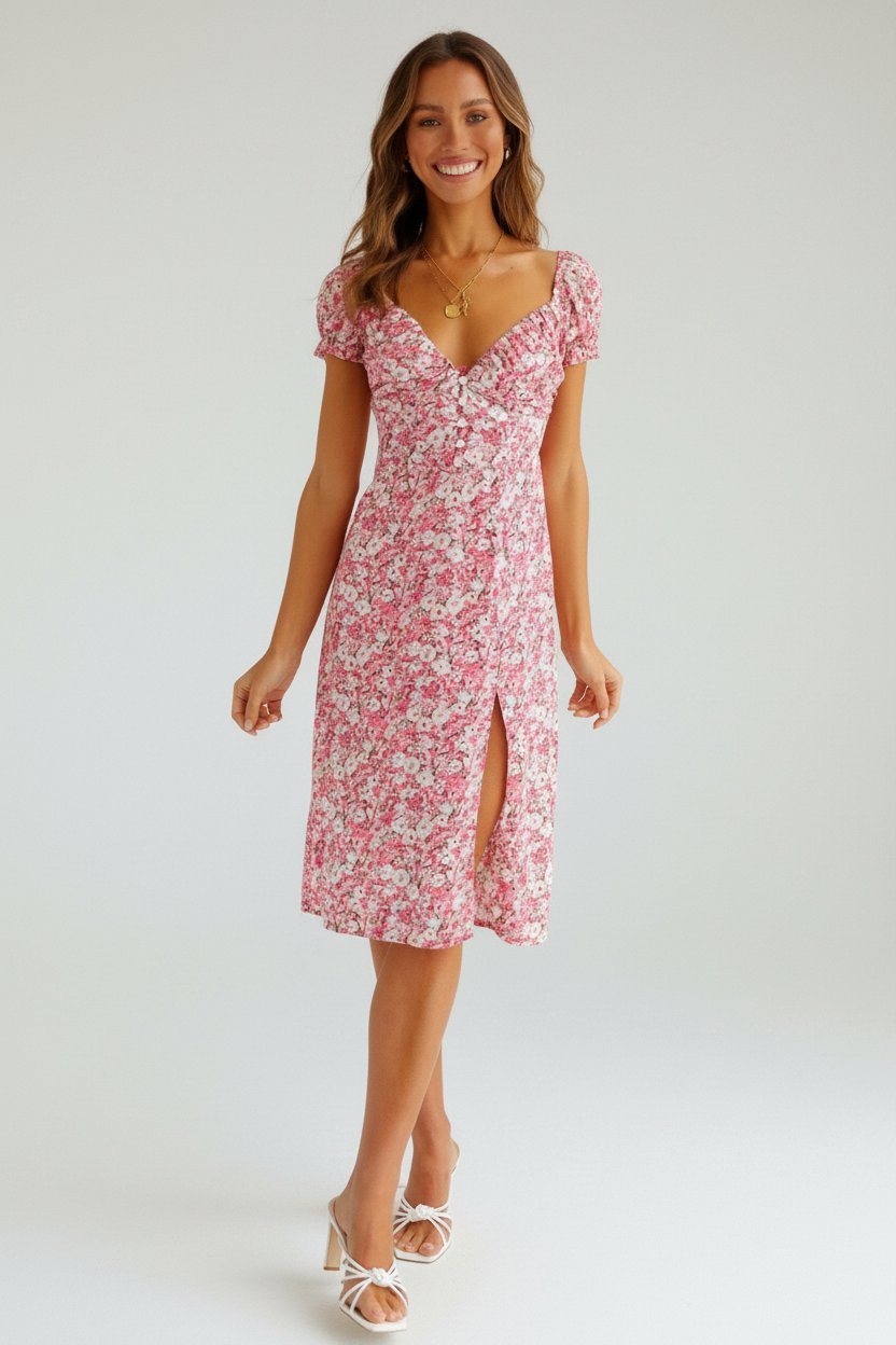 Robe rose Florale🩷