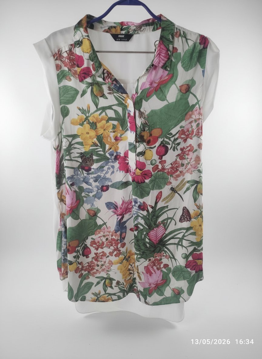 Chemise longue sans manches 