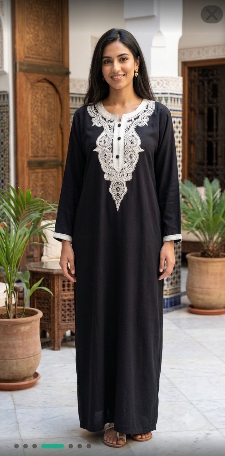 Caftan noire importé 