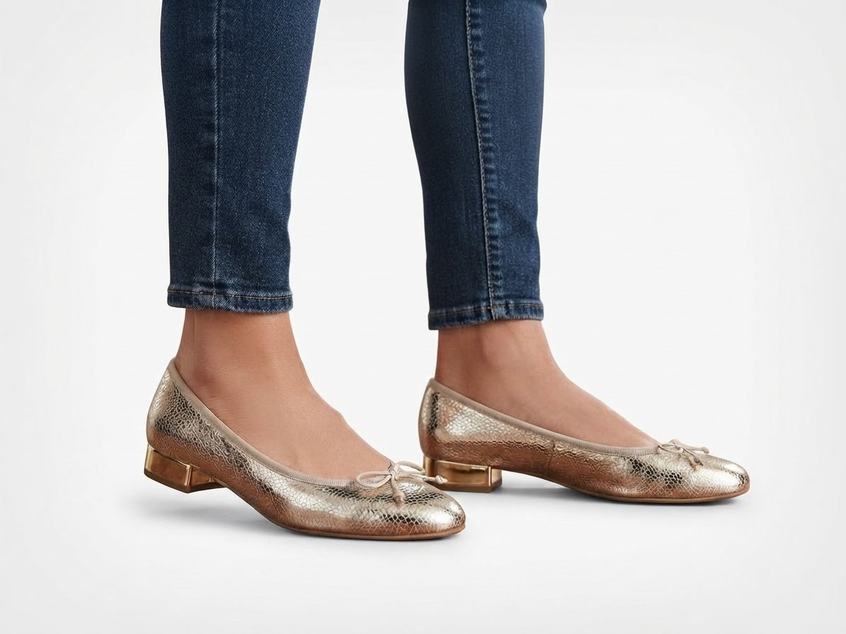 Ballerines dorées 