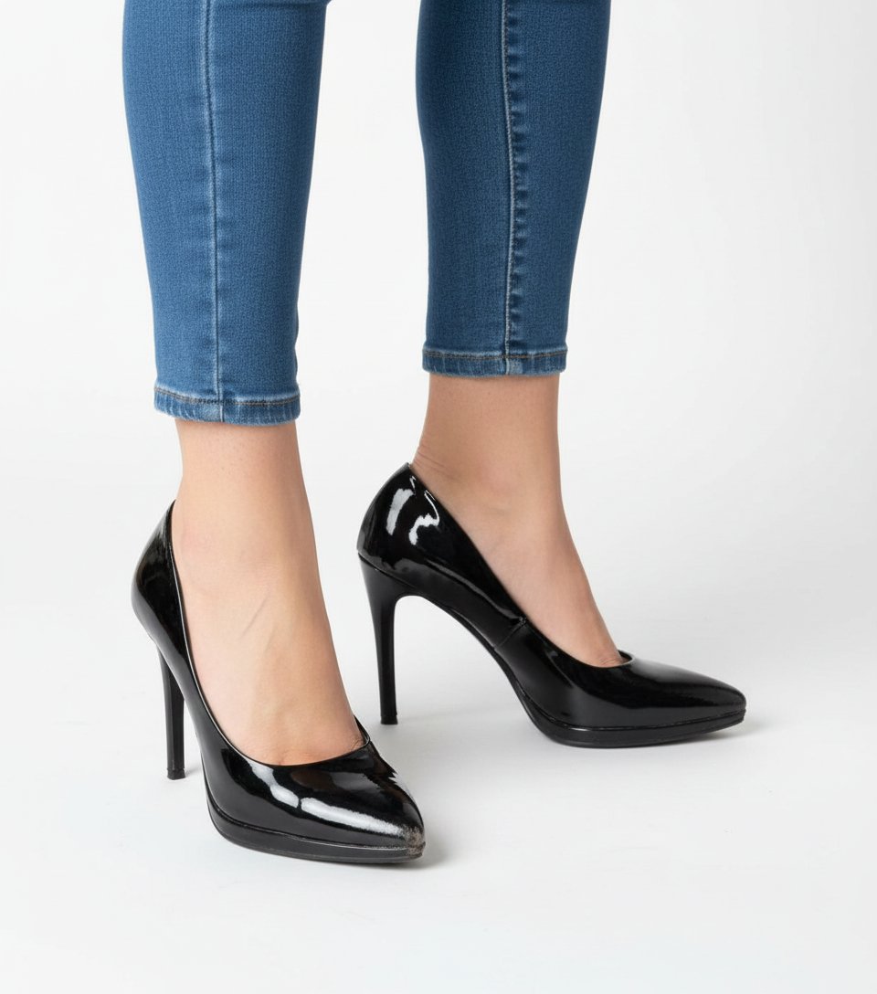 Chaussures noir vernis 