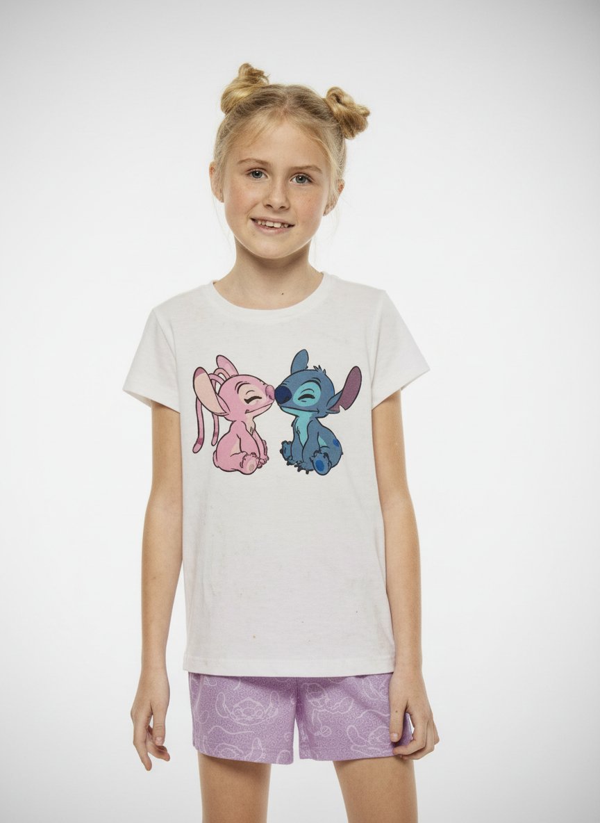 Ensemble fille stitch 100% coton 