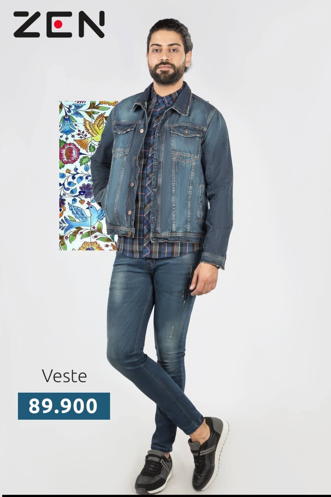 Veste djine homme marque zen taille 42