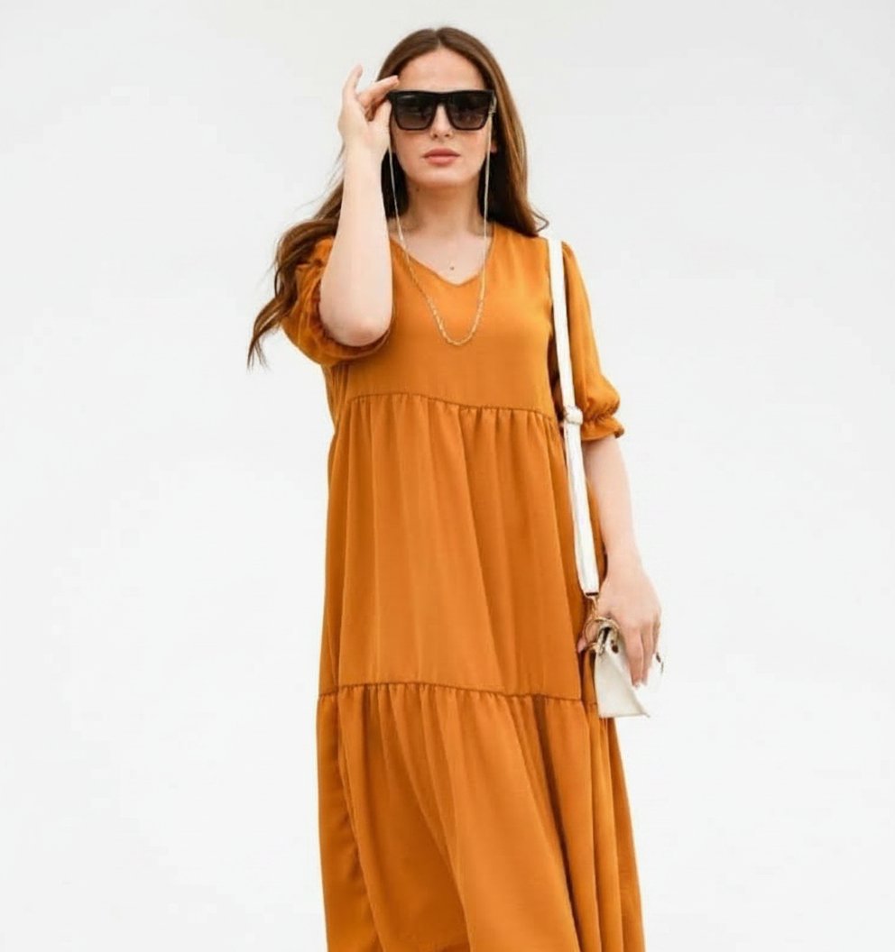 Robe moutarde taille 44