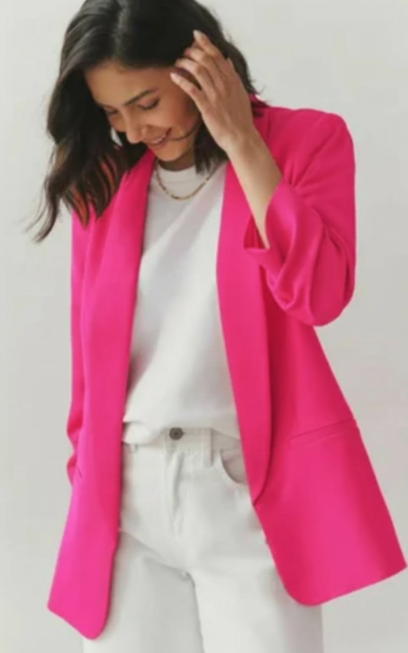 Blazer sayafi fi rose fouchia taille 44