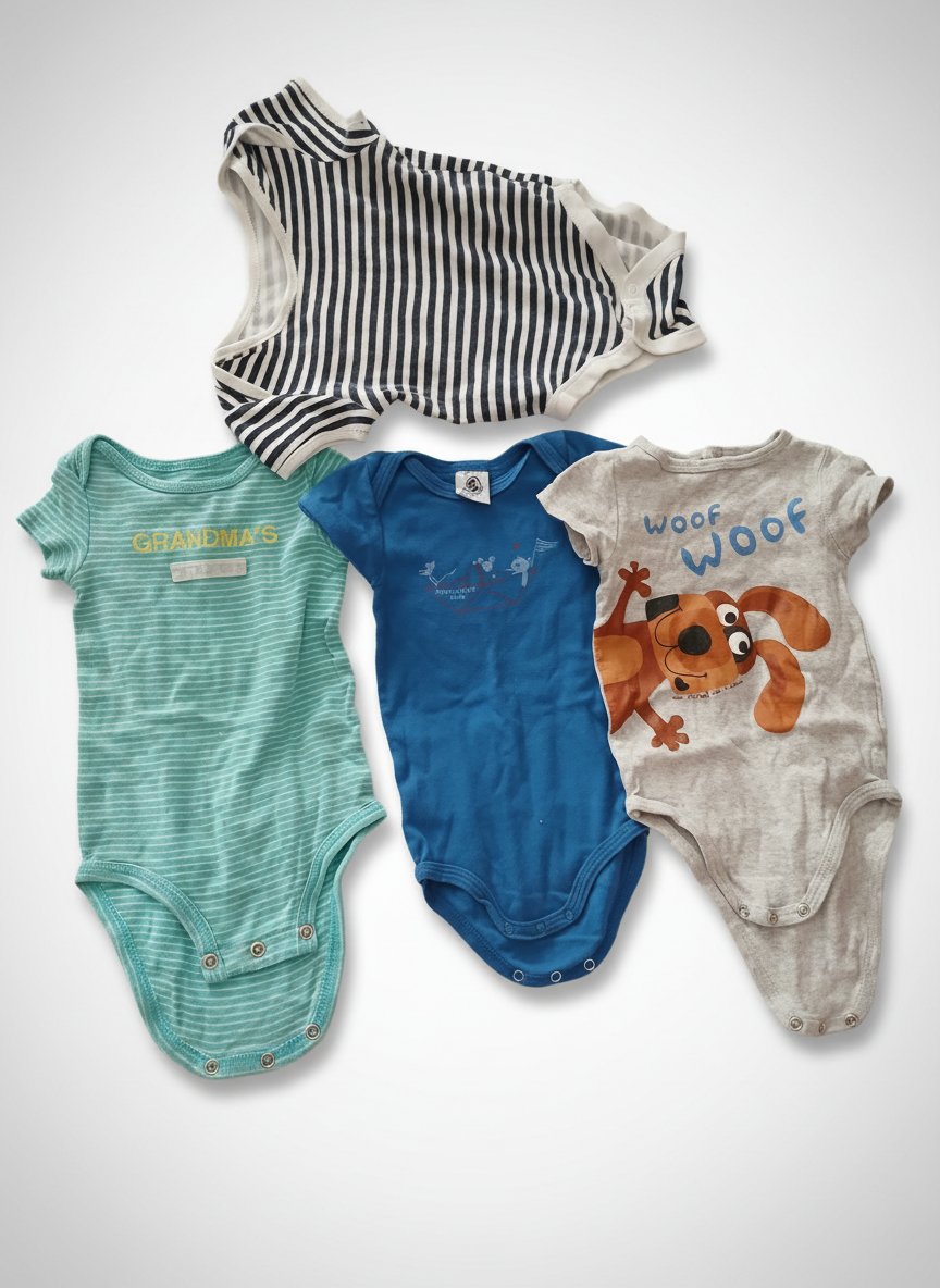 Lot 4 bodis bébé  6 mois 